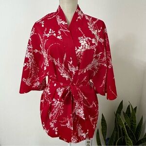 Vintage Marukyo Kimono Top Red Japan Women’s